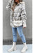 Plaid Shacket Jacket Coat With Detachable Hood - LECCE