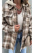 Plaid Shacket Jacket Coat With Detachable Hood - LECCE