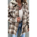 Plaid Shacket Jacket Coat With Detachable Hood - LECCE