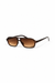 Fashion Plastic Glasses brown on white background