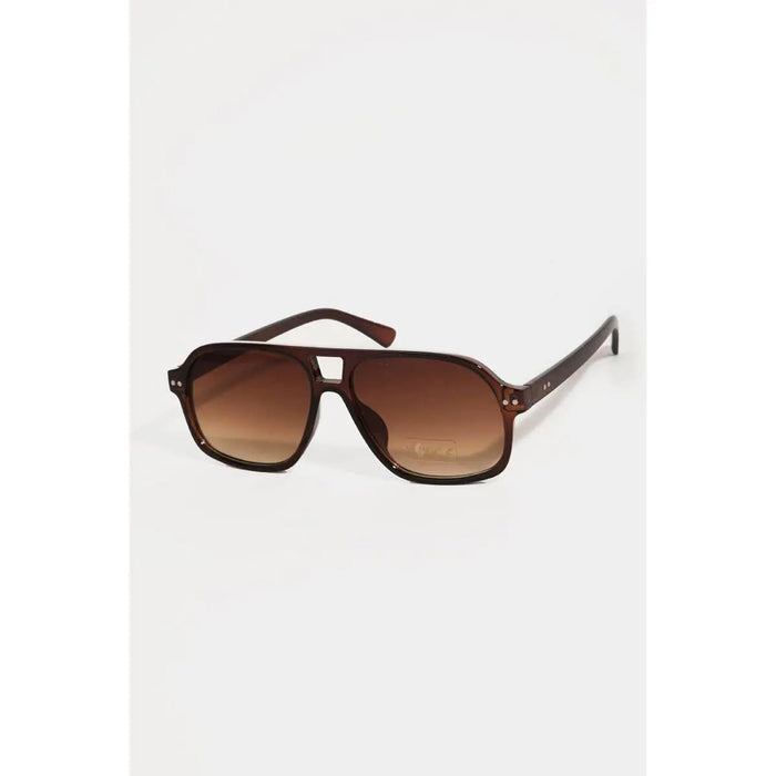 Plastic Aviator Frame Sunglasses - LECCE