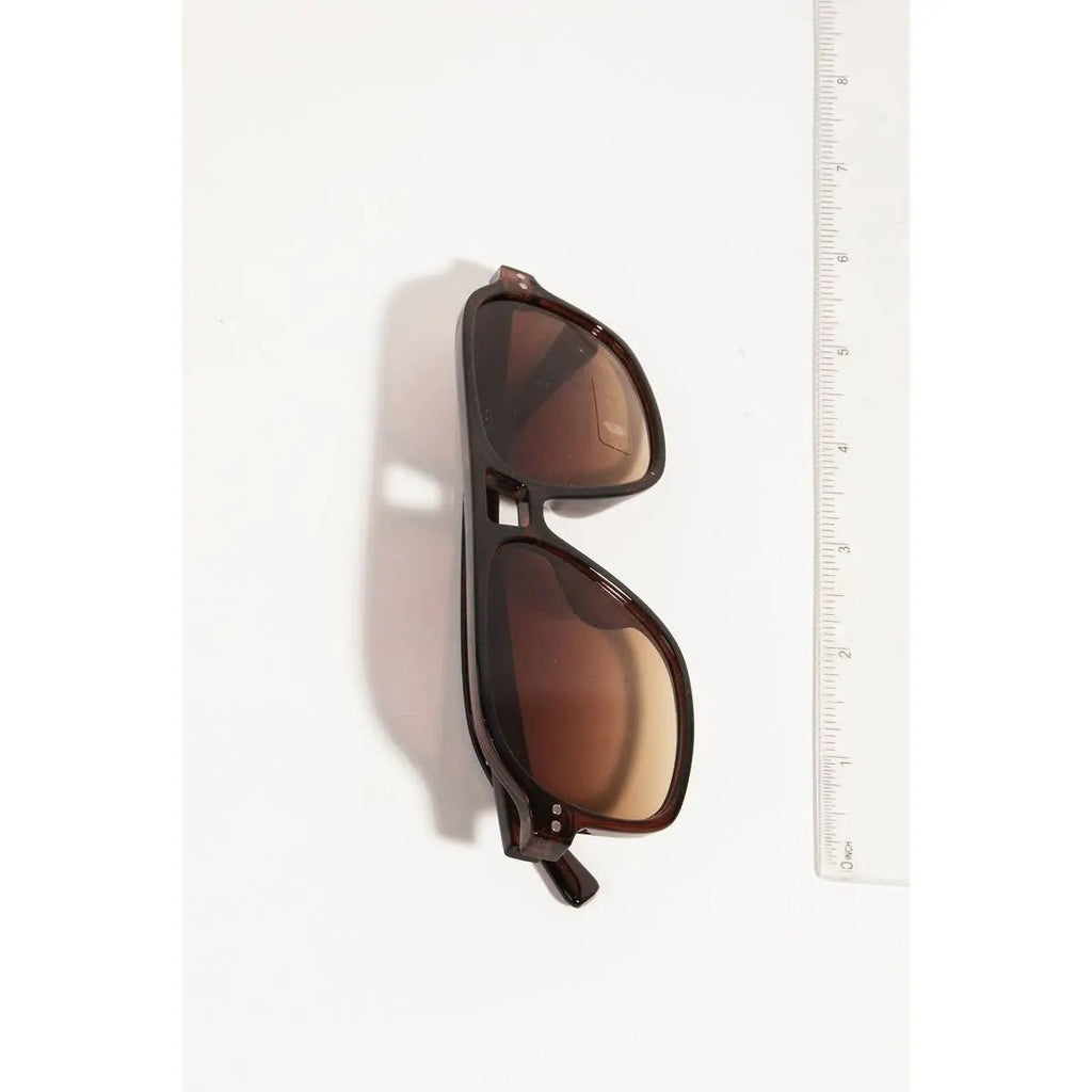 Plastic Aviator Frame Sunglasses
