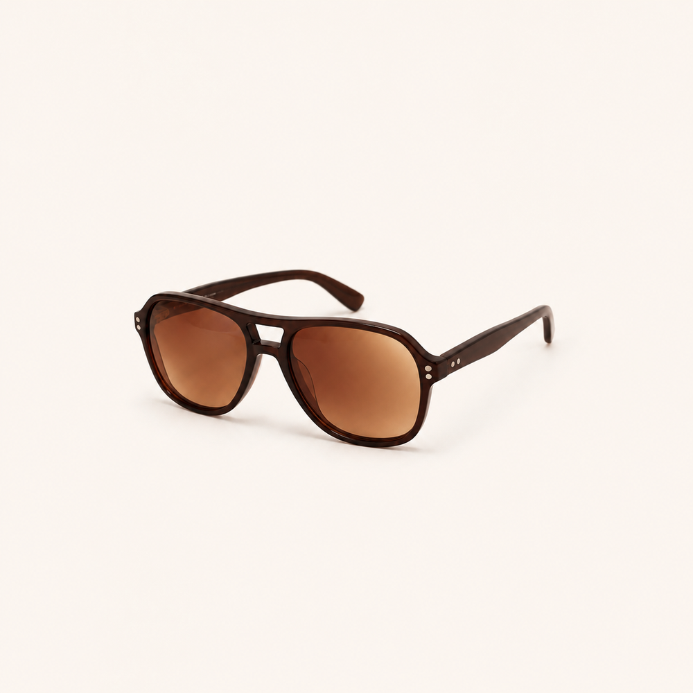 Plastic Aviator Frame Sunglasses - LECCE