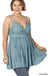 Plus Crochet Lace Ruffle Cami Dress - LECCE