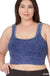 Plus Washed Ribbed Square Neck Cropped Tank Top - LECCE
