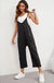 Pocketed Spaghetti Strap Straight Leg Jumpsuit - LECCE