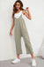 Pocketed Spaghetti Strap Straight Leg Jumpsuit - LECCE
