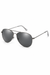 Polarized Mirror Lens Sunglasses - Gunmetal Charcoal