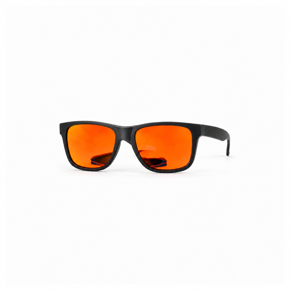Polarized Wayfarer Sunglasses - Red/Orange
