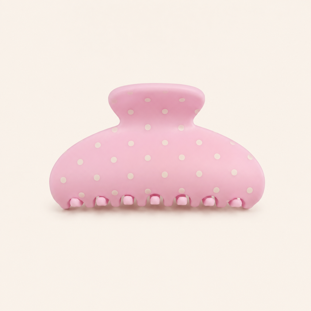 Polka Dot Hair Claw Clip