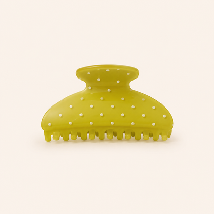 Polka Dot Hair Claw Clip
