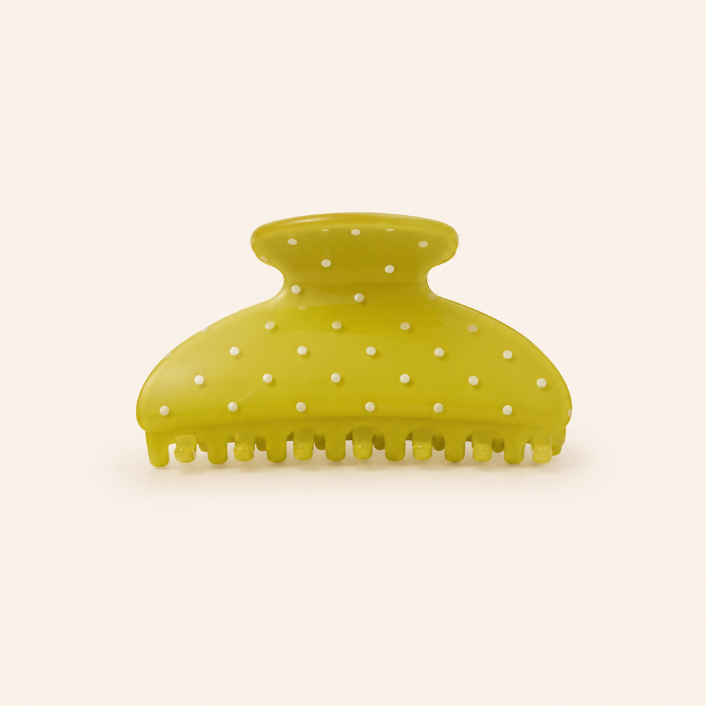 Polka Dot Hair Claw Clip