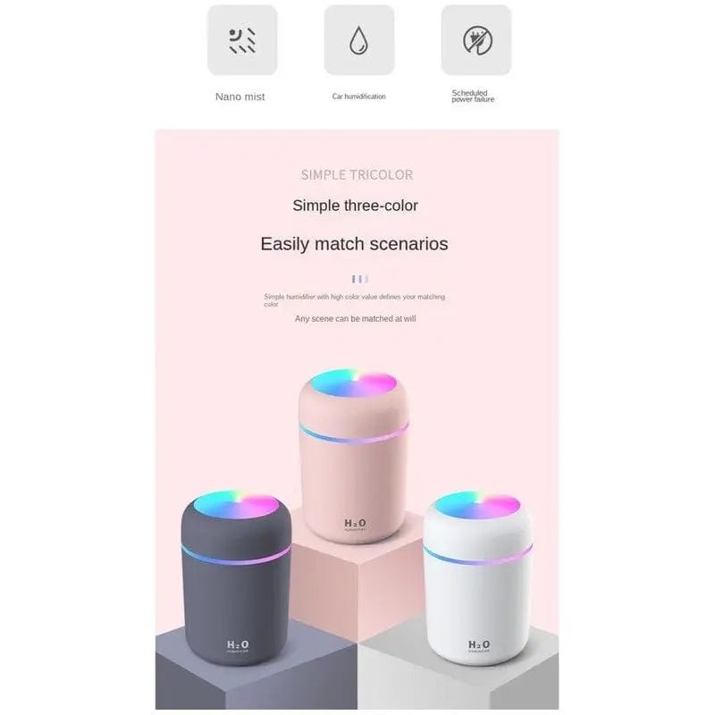 Portable Mini Humidifier Essential Oil Diffuser - LECCE