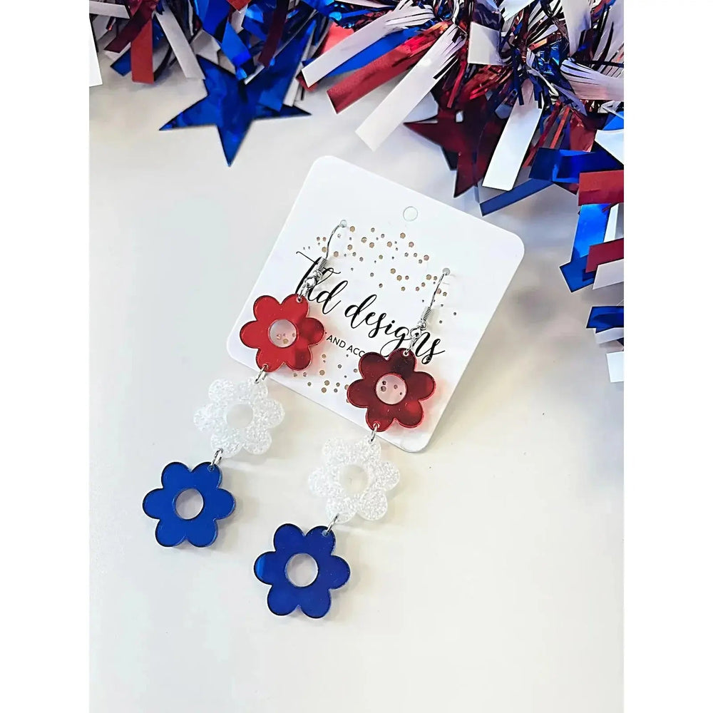 Pretty Girls Patriotic Earrings - LECCE