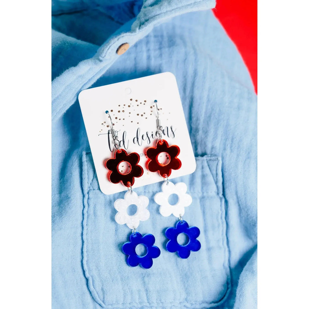 Pretty Girls Patriotic Earrings - LECCE