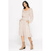 Printed Waist Smocking Dress - LECCE