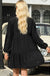 Puff Sleeve Buttoned Tiered Ruffled Mini Dress - LECCE