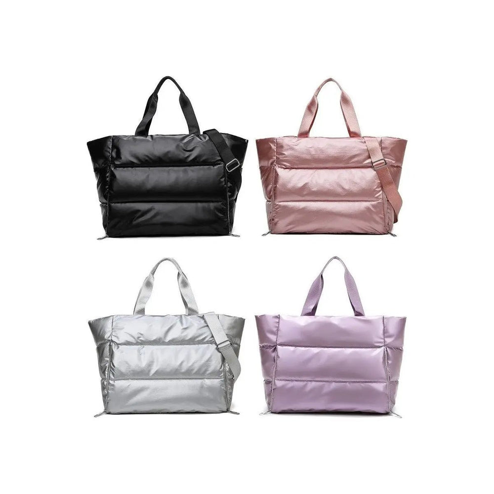 Puffy Quilted Waterproof Travel Sports Tote Bag - LECCE