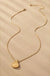 Puffy Teardrop Pendant Box Chain Necklace - LECCE