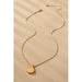 Puffy Teardrop Pendant Box Chain Necklace - LECCE
