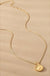 Puffy Teardrop Pendant Box Chain Necklace - LECCE