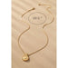 Puffy Teardrop Pendant Box Chain Necklace - LECCE
