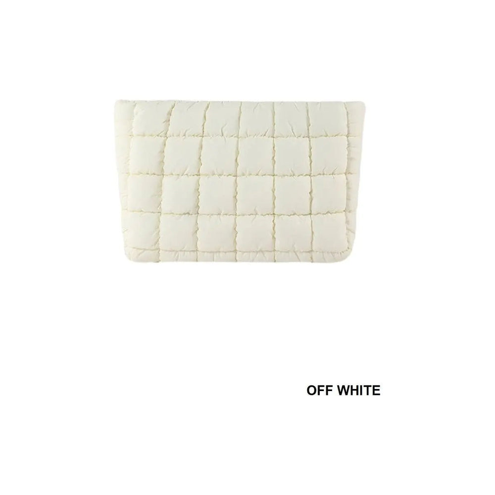 Quilted Cosmetic Makeup Pouch Clutch Bag - LECCE