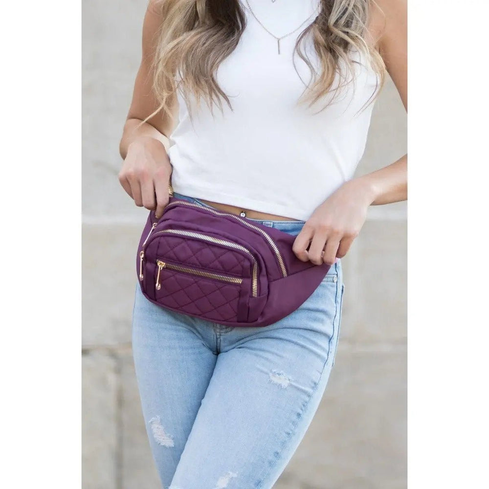 Quilted Sling Belt Bum Bag - LECCE