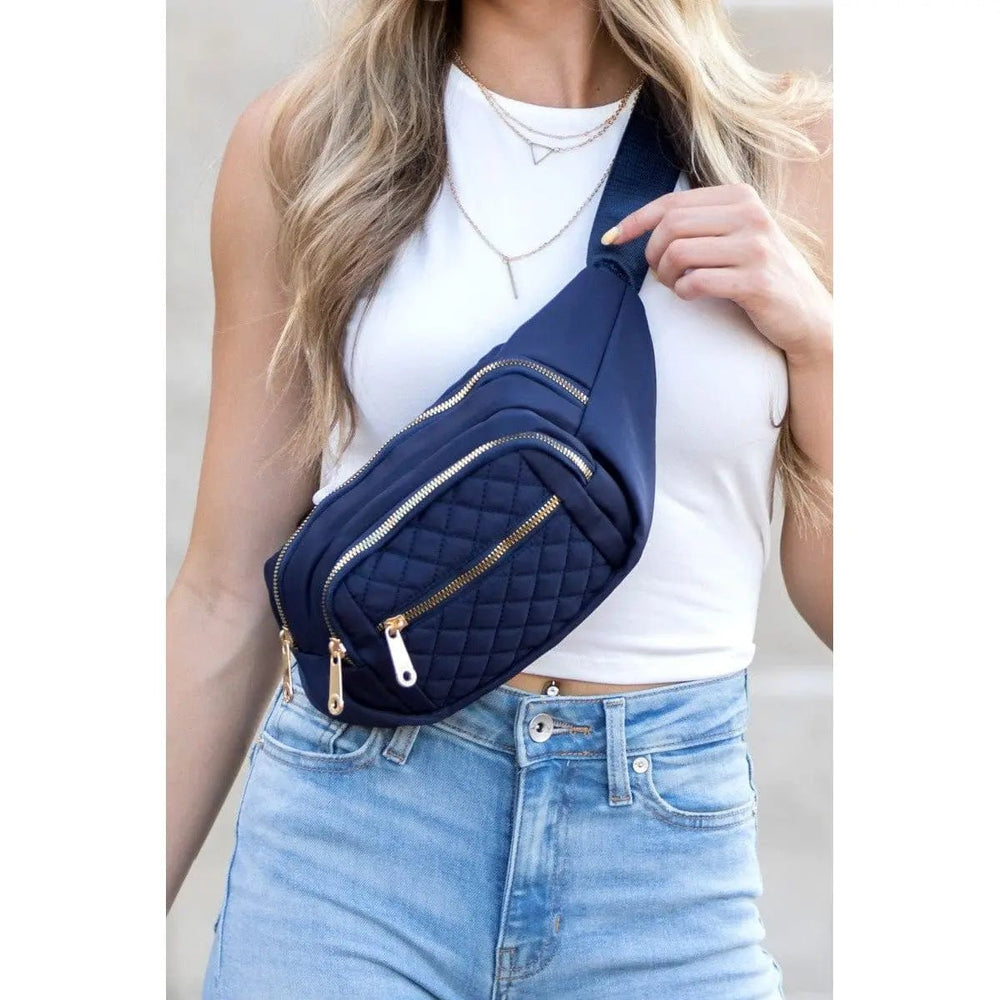 Quilted Sling Belt Bum Bag - LECCE