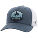 Ranchero Punchy Blue / White 6 - Panel Trucker with Black / Blue Patch - OSFA - LECCE