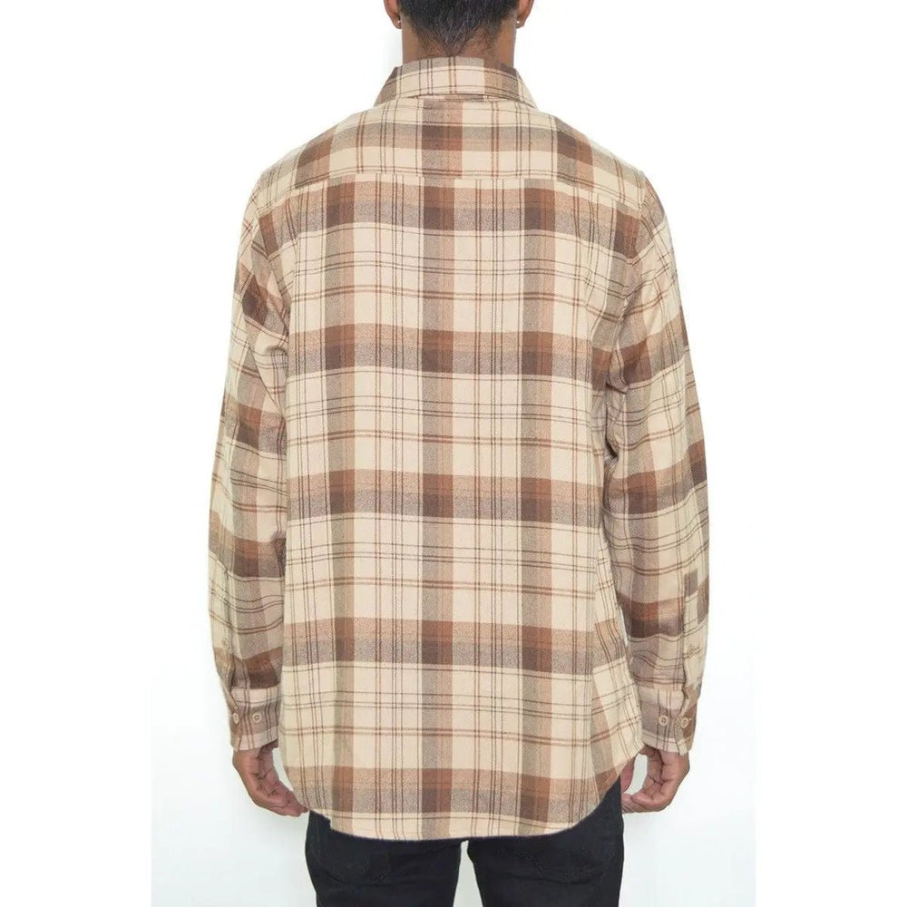 Regular Fit Checker Plaid Flannel Long Sleeve - LECCE