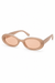 Retro Acetate Sunglasses - Taupe Peach