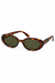 Retro Acetate Sunglasses - Tortoise Green