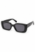 Retro Frame Sunglasses - Black Smoke