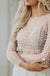 Rhinestone Faux Pearl Mesh Top - LECCE