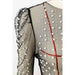 Rhinestone Faux Pearl Puff Mesh Top - LECCE
