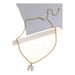 Rhinestone Initial Chain Necklace - LECCE