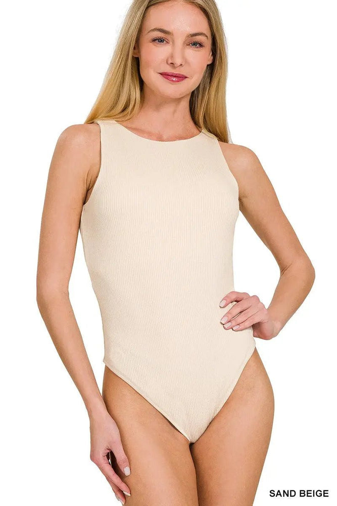 Ribbed Double Layered Bodysuit - LECCE