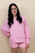 Ribbed Round Neck Pullover & Shorts Set - LECCE