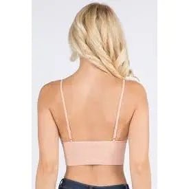 Ribbed Seamless Longline Bralette - LECCE