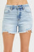 Risen High Rise Distressed Shorts – Light - LECCE