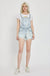 Risen Jeans Distressed Stretchy Shortall - LECCE