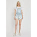 Risen Jeans Distressed Stretchy Shortall - LECCE