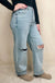 Risen Mid Rise Fit Boyfriend Jeans With Cuff - LECCE