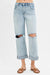 Risen Mid Rise Fit Boyfriend Jeans With Cuff - LECCE