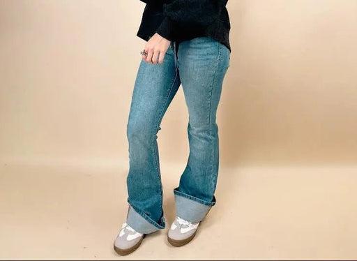 Risen Mid Rise Flare Jeans - LECCE