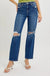 Risen Tummy Control High Rise Crop Girlfriend - LECCE