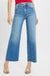 Risen Tummy Control High Rise Crop Wide Leg Jeans - LECCE