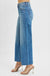 Risen Tummy Control High Rise Crop Wide Leg Jeans - LECCE