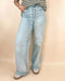 Risen Tummy Control High Rise Wide Cuffed Jeans - LECCE